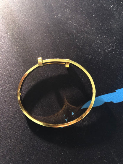 SPIJKER ARMBAND DIAMANTEN - GOUD